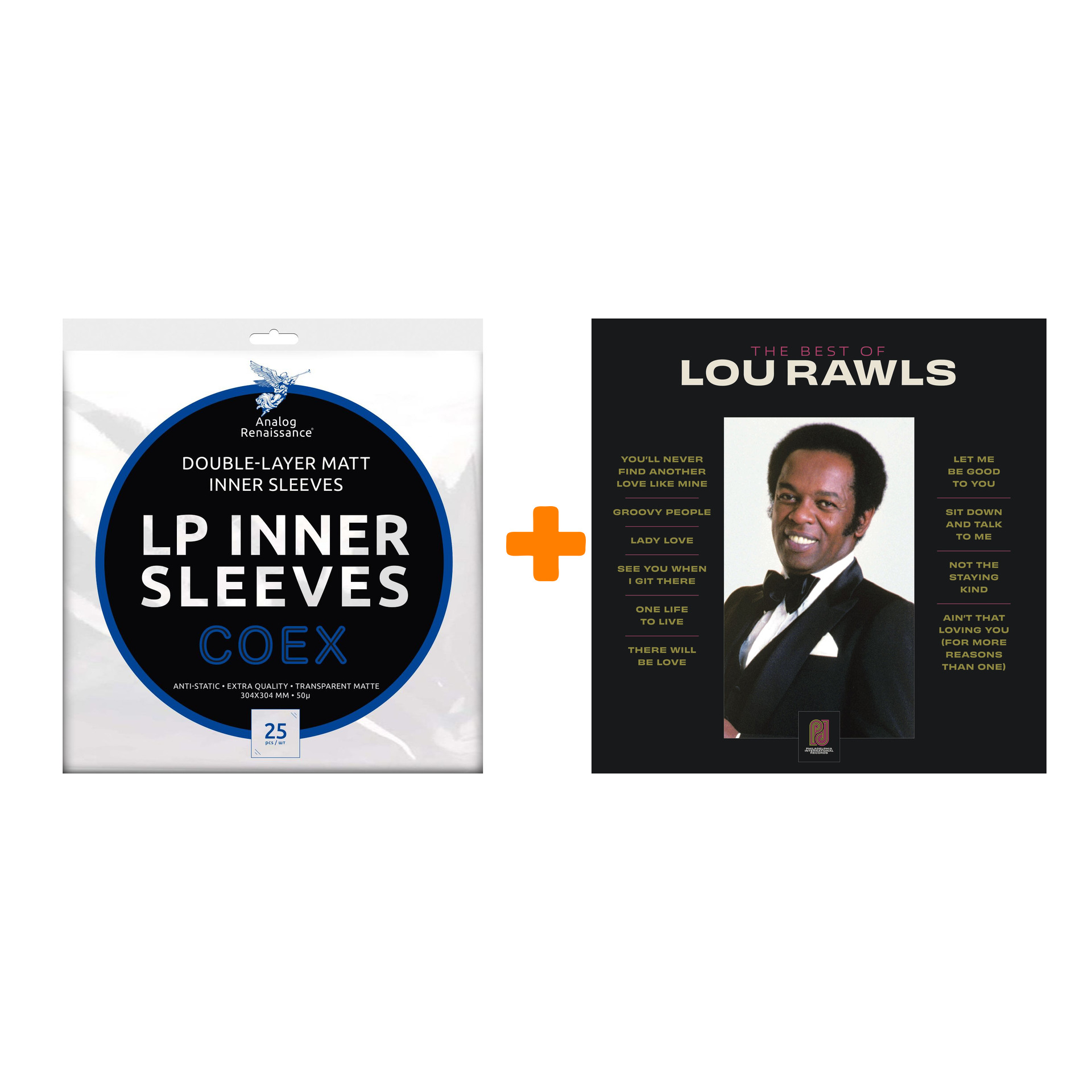 RAWLS LOU Best Of Lou Rawls LP + Конверты внутренние COEX для грампластинок 12" 25шт Набор
RAWLS LOU Best Of Lou Rawls LP + Конверты внутренние COEX для грампластинок 12" 25шт Набор