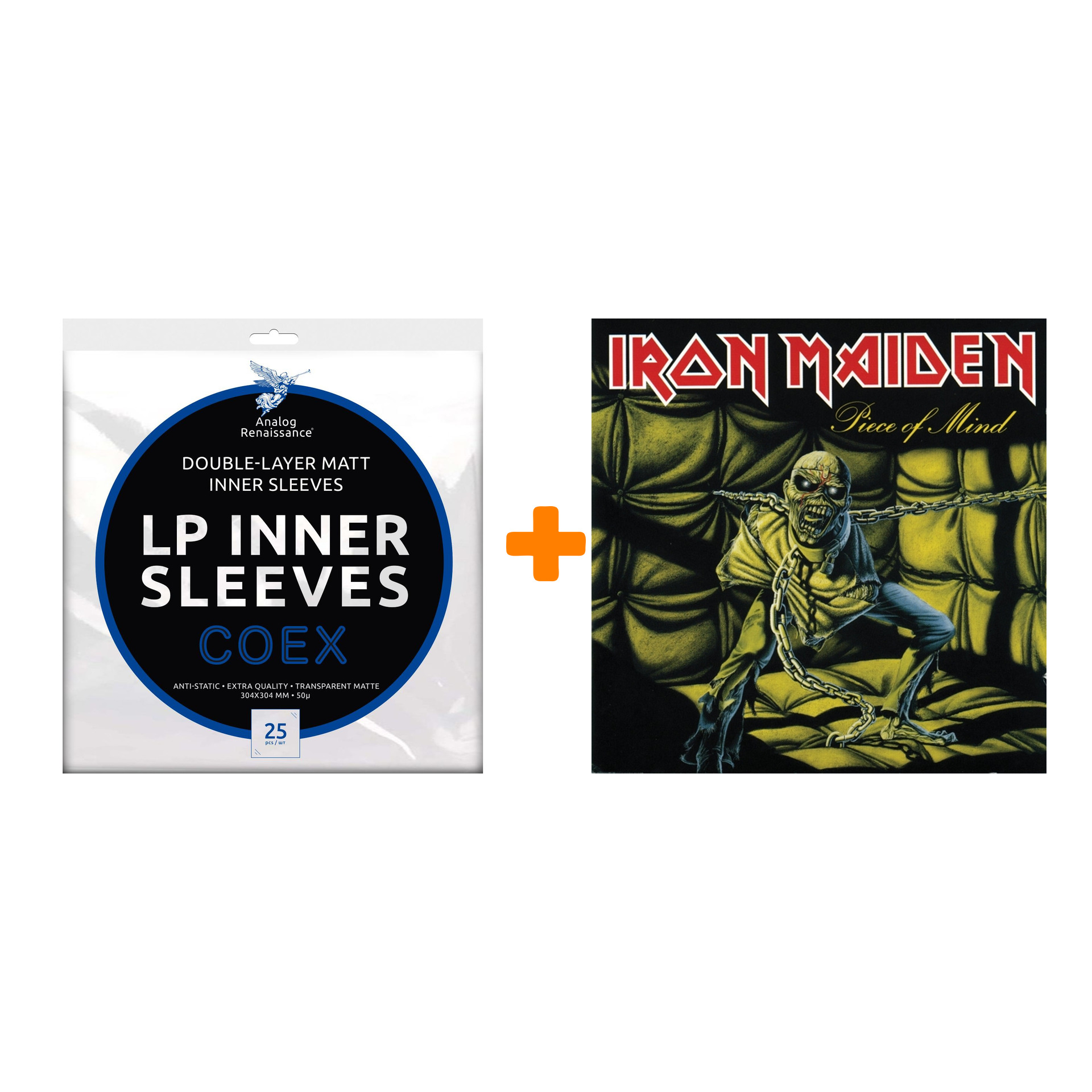 IRON MAIDEN Piece Of Mind LP + Конверты внутренние COEX для грампластинок 12" 25шт Набор
IRON MAIDEN Piece Of Mind LP + Конверты внутренние COEX для грампластинок 12" 25шт Набор
