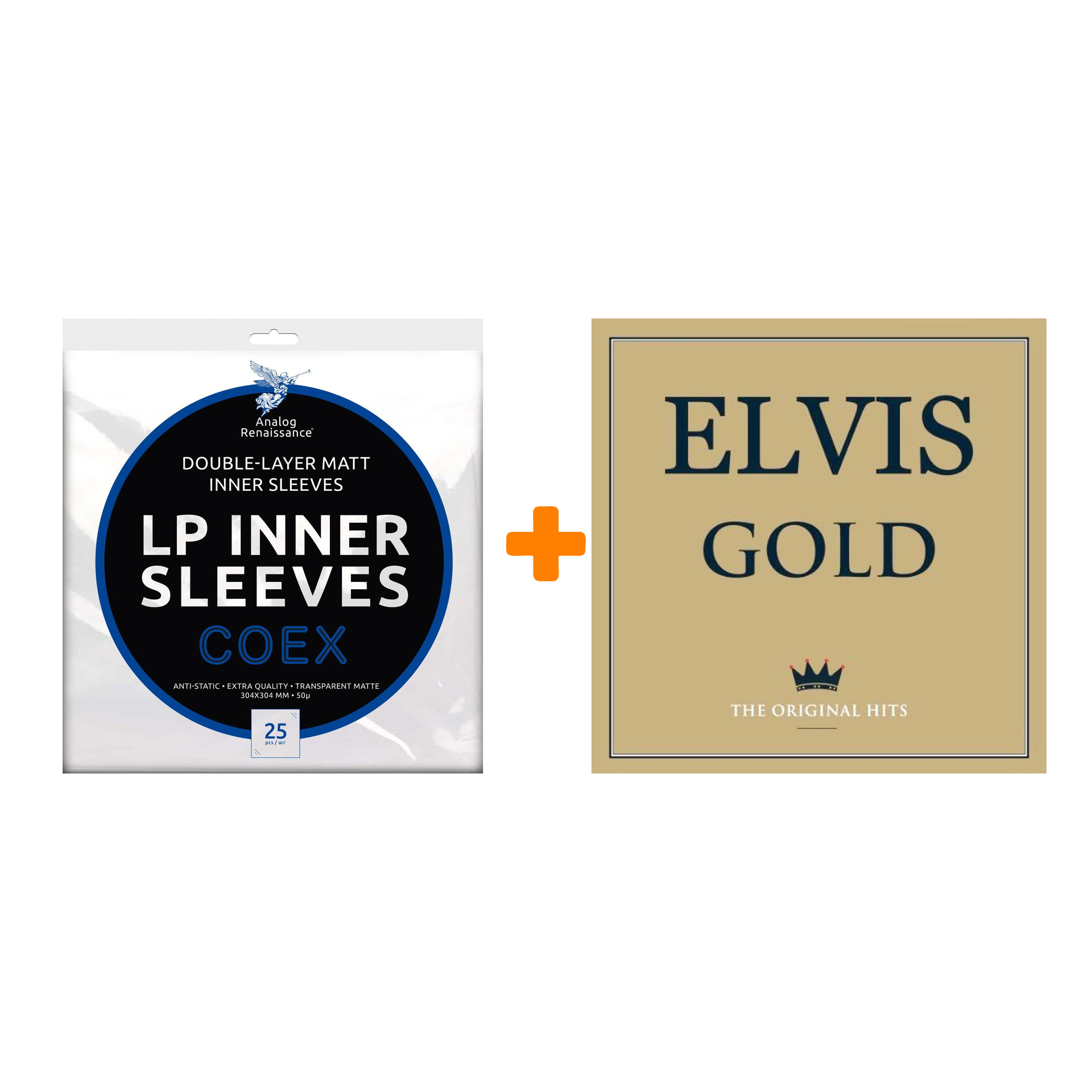 PRESLEY ELVIS Gold 2LP + Конверты внутренние COEX для грампластинок 12" 25шт Набор
PRESLEY ELVIS Gold 2LP + Конверты внутренние COEX для грампластинок 12" 25шт Набор