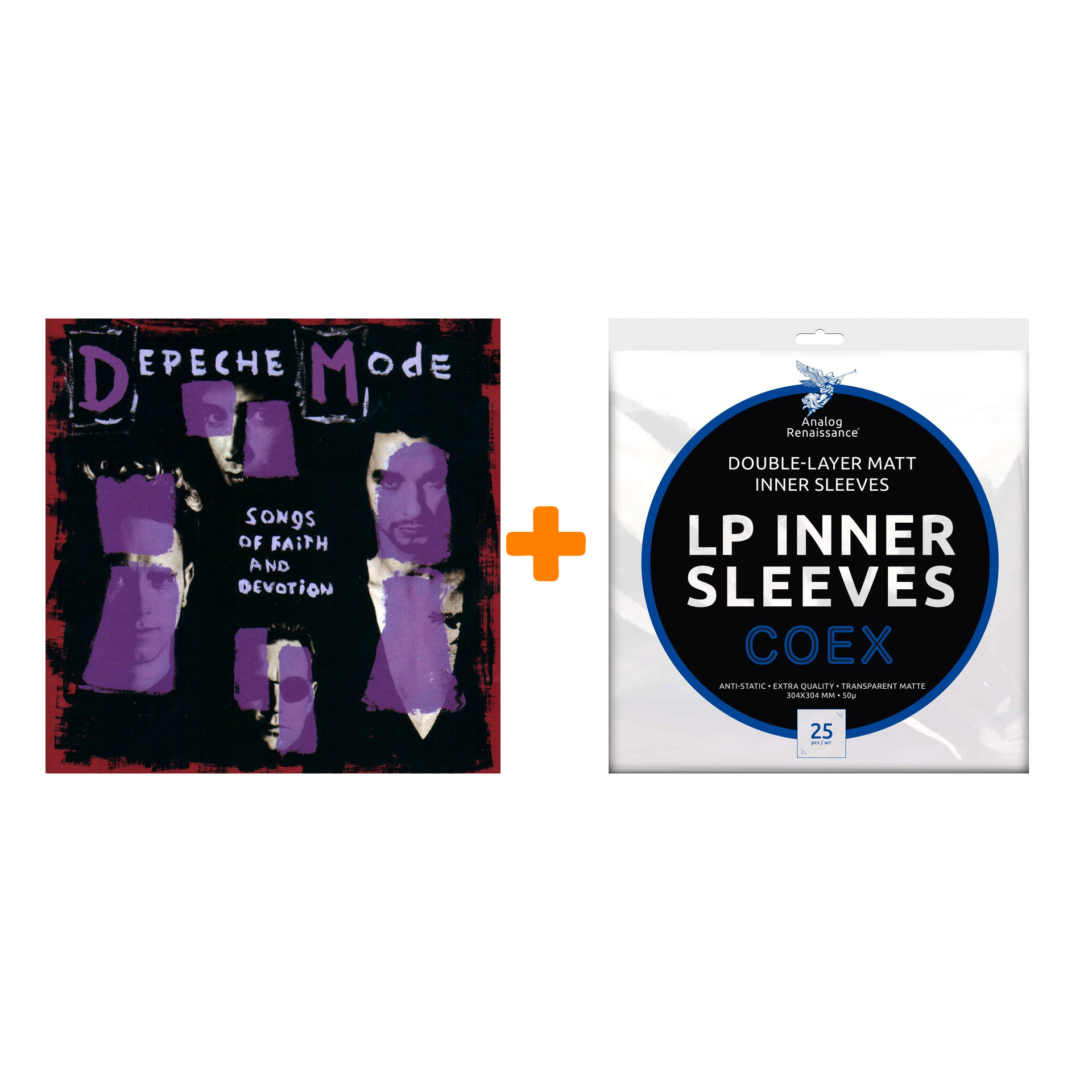 DEPECHE MODE Songs Of Faith And Devotion LP + Конверты внутренние COEX для грампластинок 12" 25шт Набор
DEPECHE MODE Songs Of Faith And Devotion LP + Конверты внутренние COEX для грампластинок 12" 25шт Набор