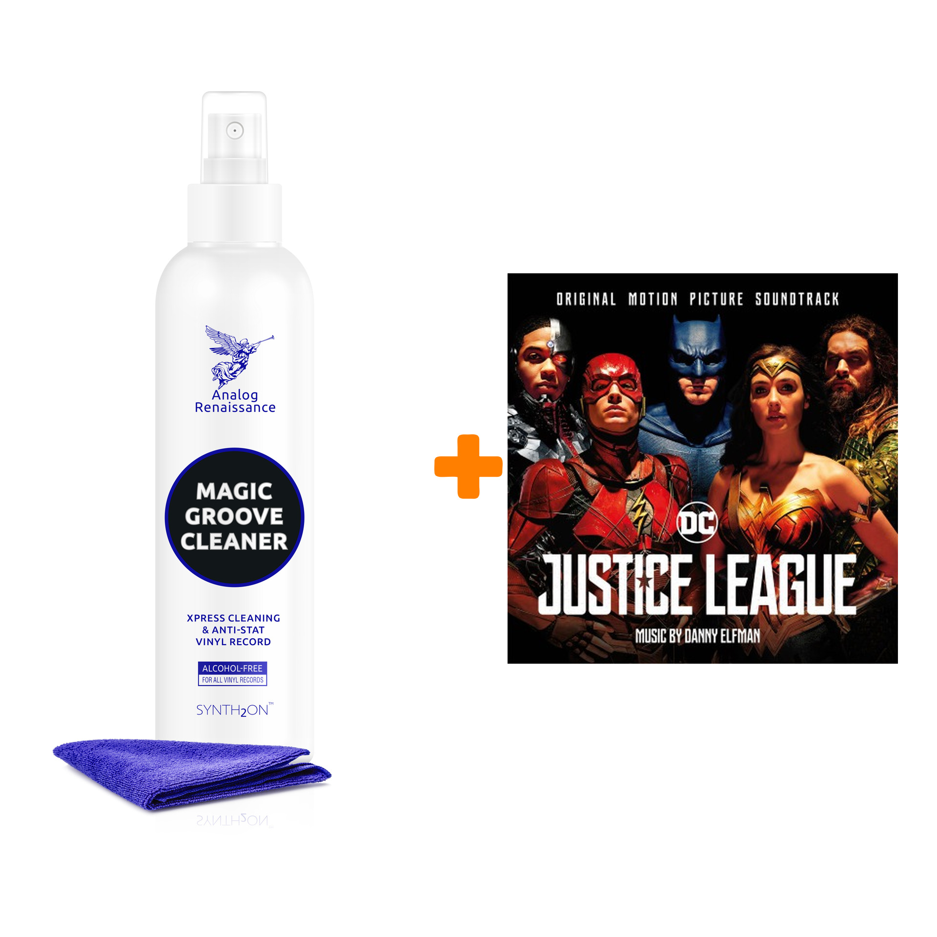 OST Justice League Coloured Vinyl 2LP + Спрей для очистки LP с микрофиброй 250мл Набор
OST Justice League Coloured Vinyl 2LP + Спрей для очистки LP с микрофиброй 250мл Набор