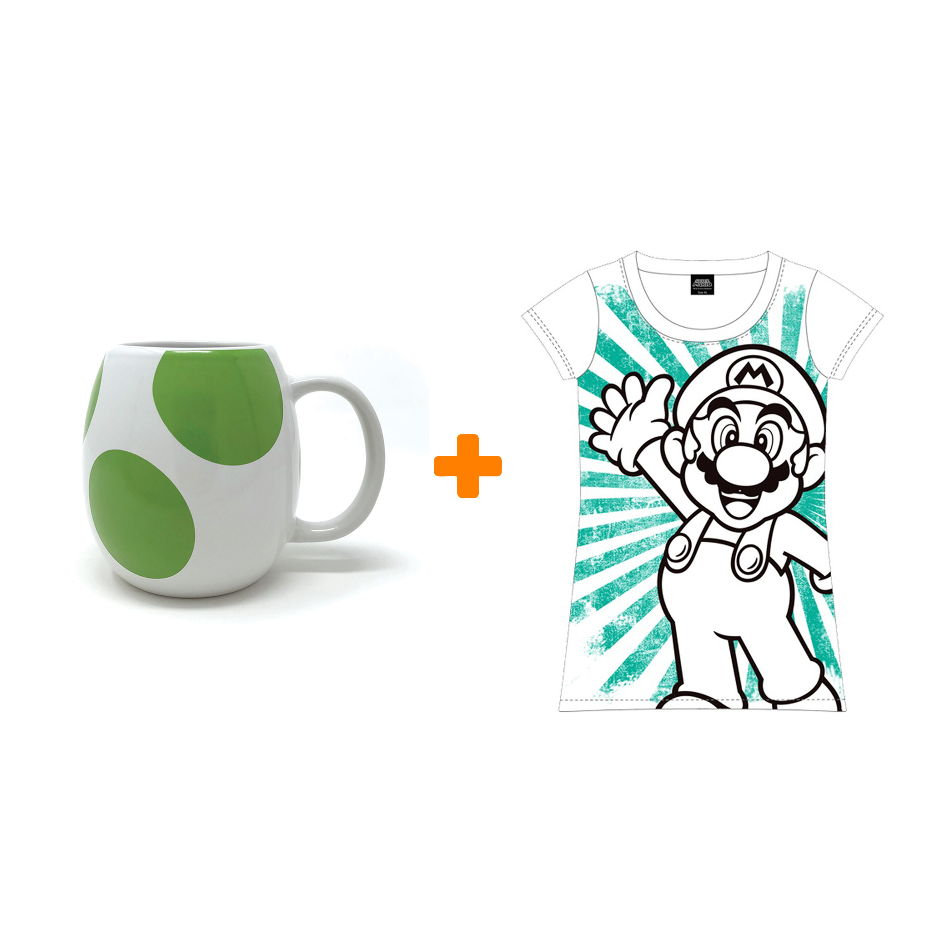 Набор Кружка Super Mario Yoshi Egg + Футболка Super Mario белая женская (M)
Набор Кружка Super Mario Yoshi Egg + Футболка Super Mario белая женская (M)
