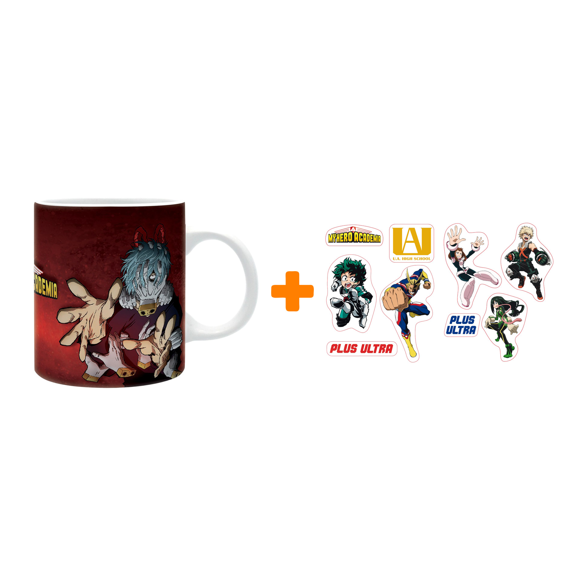Набор My Hero Academia (кружка My Hero: Academia Versus + наклейки UA High School)
Набор My Hero Academia (кружка My Hero: Academia Versus + наклейки UA High School)