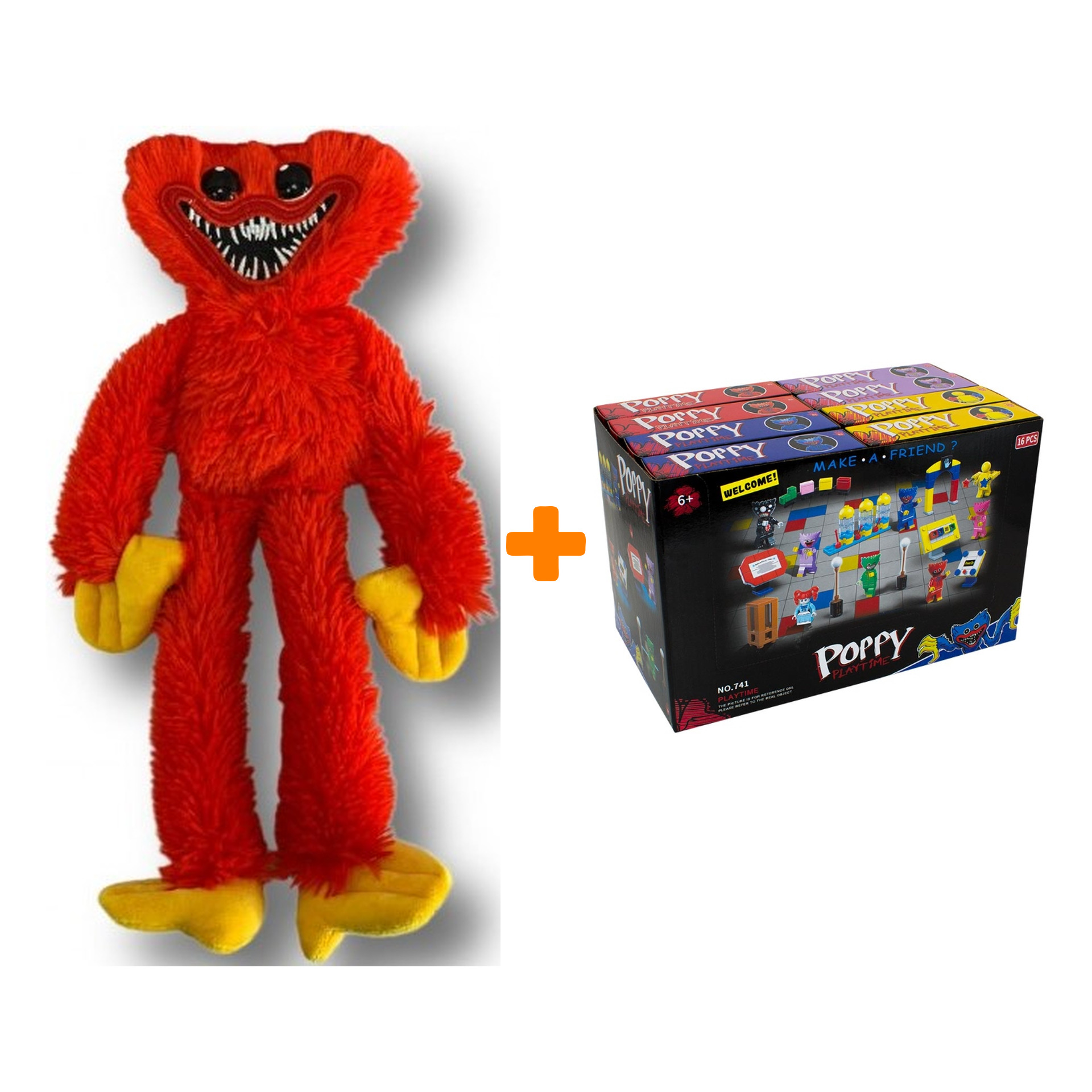 Набор мягкая игрушка Huggy Wuggy Kissy Missy красная + конструктор 33 детали в ассортименте
Набор мягкая игрушка Huggy Wuggy Kissy Missy красная + конструктор 33 детали в ассортименте