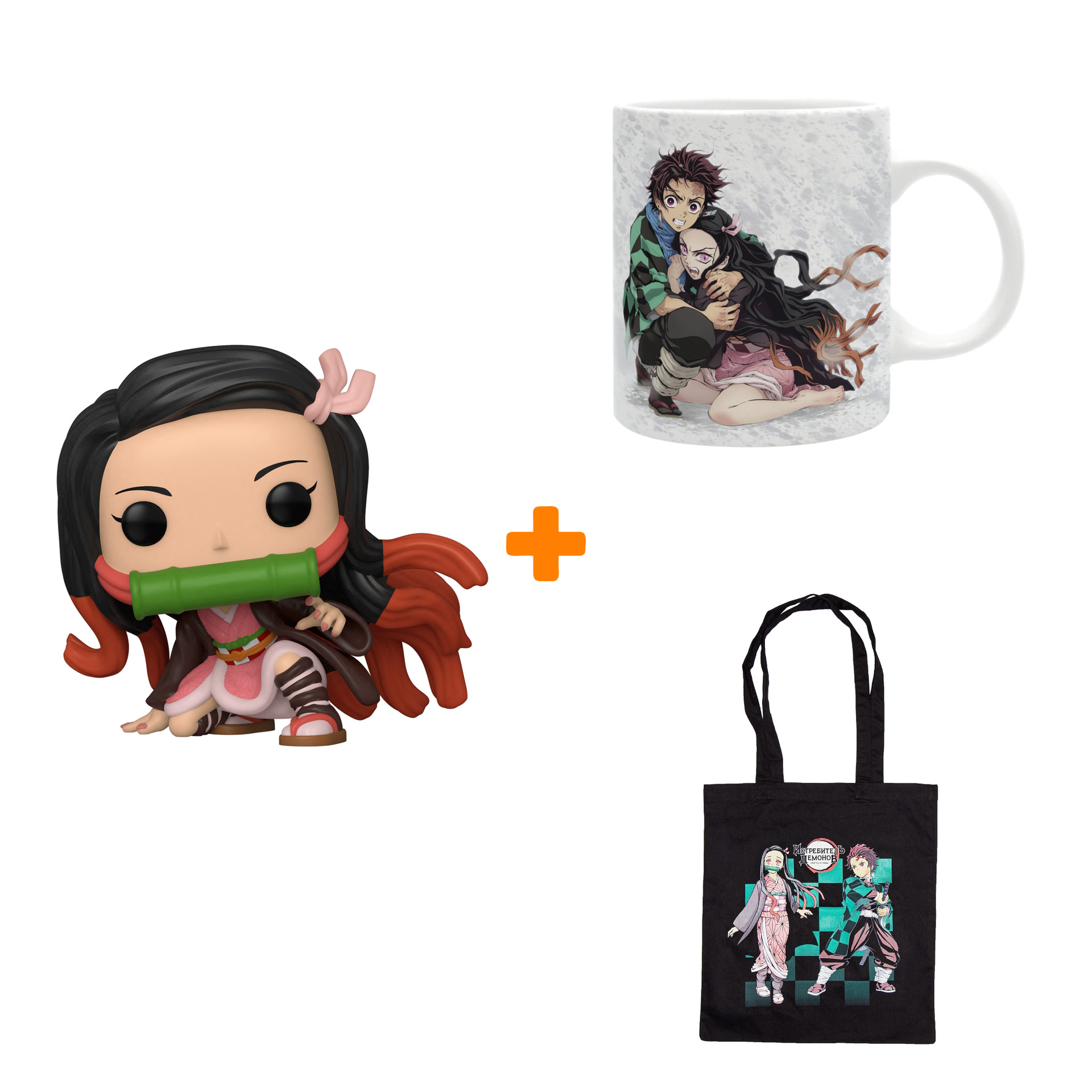 Набор Demon Slayer фигурка Nezuko Kamado + кружка Tanjiro & Nezuko + сумка чёрная
Набор Demon Slayer фигурка Nezuko Kamado + кружка Tanjiro & Nezuko + сумка чёрная