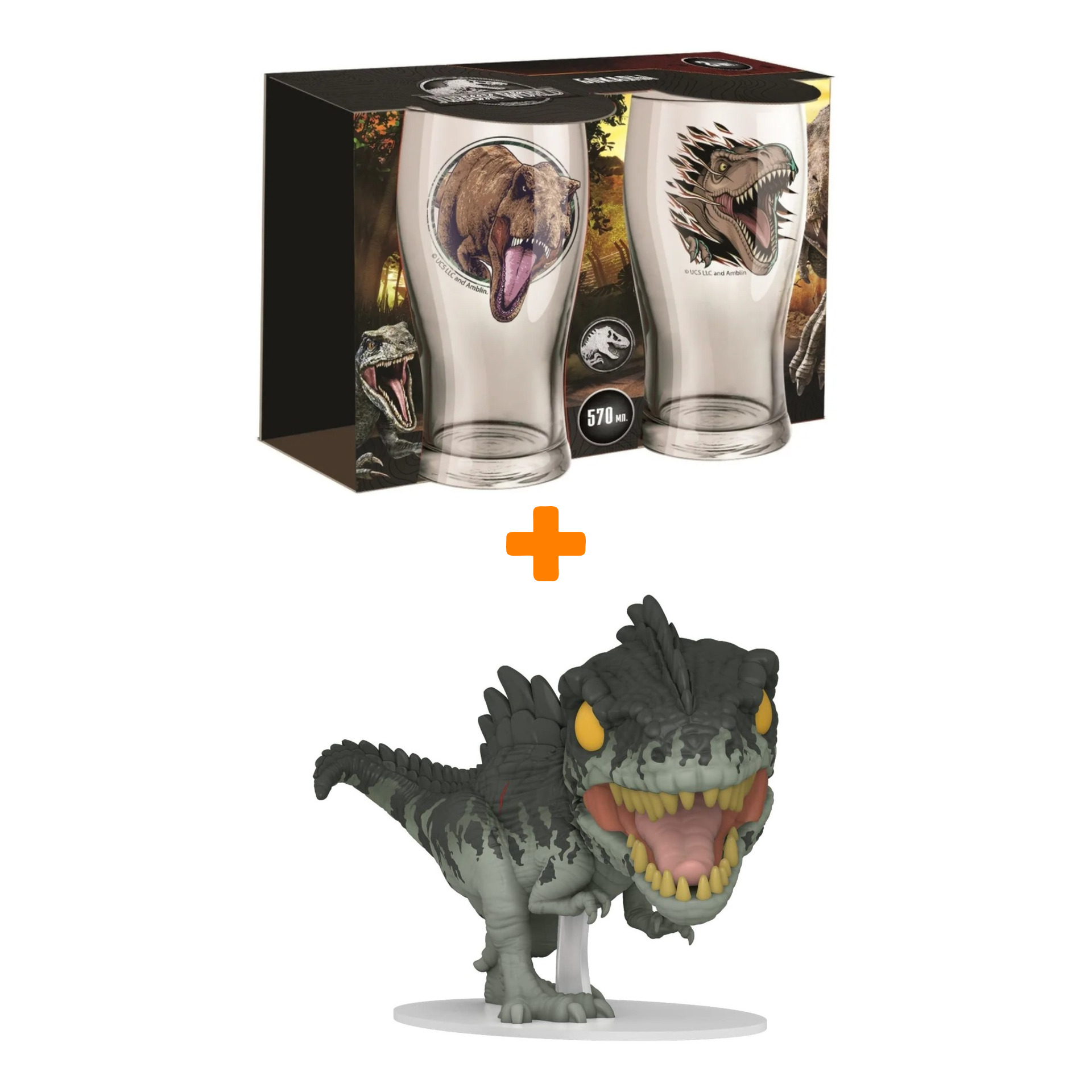 Набор Мир Юрского периода фигурка Giganotosaurus + набор бокалов Тираннозавр Рекс
Набор Мир Юрского периода фигурка Giganotosaurus + набор бокалов Тираннозавр Рекс