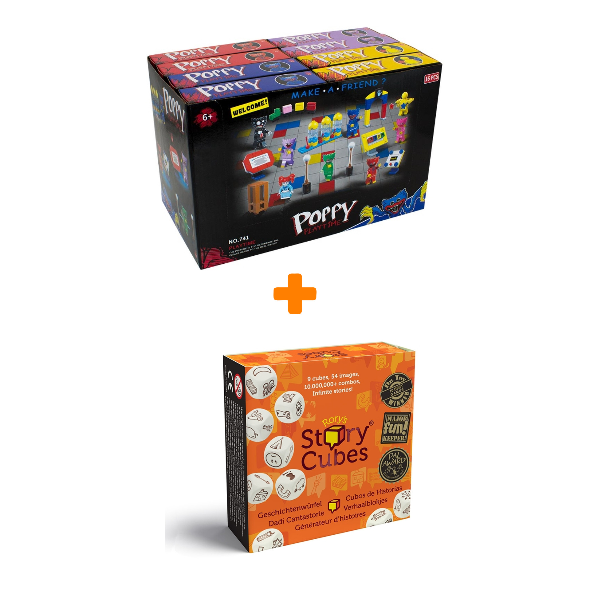 Настольная игра Кубики историй Original + Конструктор Huggy Wuggy 33 детали Набор
Настольная игра Кубики историй Original + Конструктор Huggy Wuggy 33 детали Набор