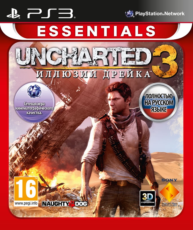 Uncharted 3.   (  3D) (Essentials) [PS3] - Sony Computer Enterntainment (SCEE)Uncharted 3.   &ndash;      PS3-,          .<br>