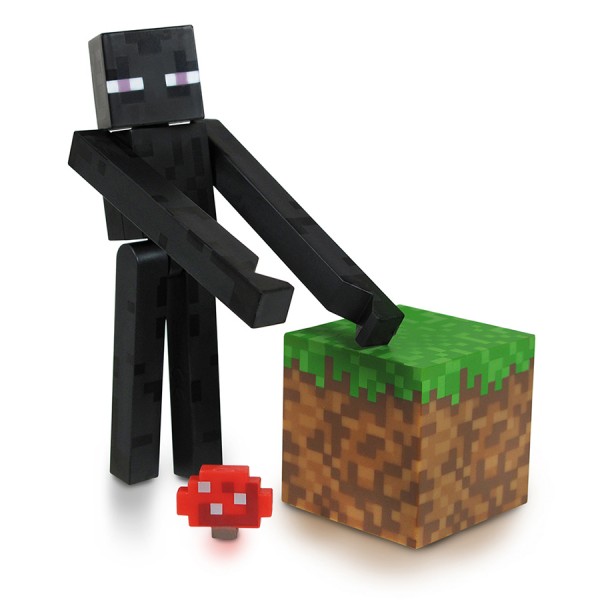 Фигурка Minecraft Core Enderman с аксессуарами (6 см) Фигурка Minecraft Core Enderman с аксессуарами (6 см)В комплект с фигуркой Core Minecraft Enderman Minecraft, выпущенной фирмой Jazwares, входит кубик земли и грибок.<br>