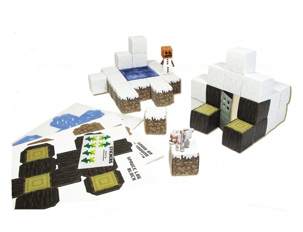 Minecraft Papercraft. Overworld Snow Biome (48 деталей) Minecraft Papercraft. Overworld Snow Biome (48 деталей)С игровым набором Minecraft Papercraft. Overworld Snow Biome, выпущенным фирмой Jazwares, вы легко соберете мир полюбившихся героев из бумаги.<br>