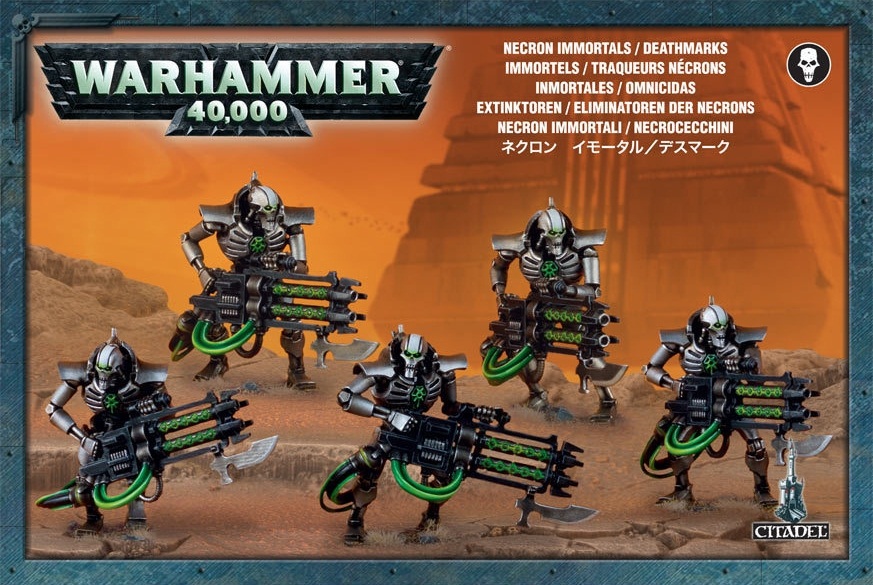 Набор миниатюр Warhammer 40,000. Necron Immortals / Deathmarks Набор миниатюр Warhammer 40,000. Necron Immortals / DeathmarksПредставляем набор миниатюр Warhammer 40,000. Necron Immortals / Deathmarks.<br>