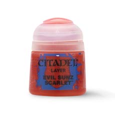 Акриловая краска Paint Pot. Layer: Evil Sunz Scarlet Акриловая краска Paint Pot. Layer: Evil Sunz ScarletLayer: Evil Sunz Scarlet – акриловая краска высокого качества. В ряду Citadel Layer представлено 70 различных цветов и оттенков.<br>