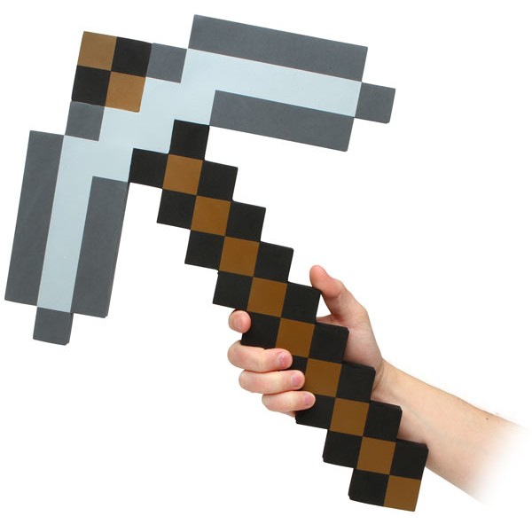 Пиксельная кирка Foam Pickaxe (45 см) Пиксельная кирка Foam Pickaxe (45 см)Кирка Foam Pickaxe – большая игрушечная пиксельная кирка. Материал – мягкий и прочный пено-полимер.<br>