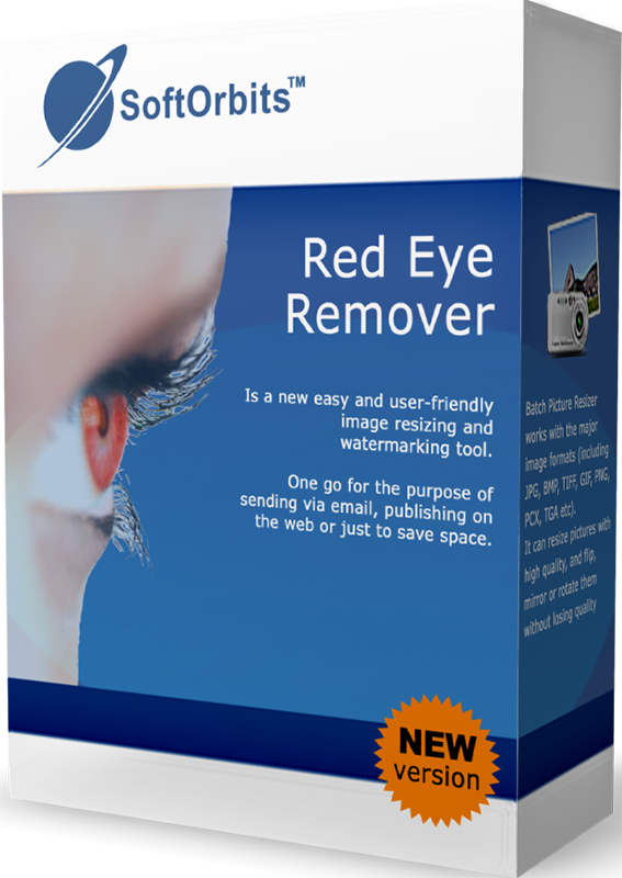 SoftOrbits Red Eye Remover (Исправление эффекта красных глаз) (Цифровая версия) SoftOrbits Red Eye Remover (Исправление эффекта красных глаз) (Цифровая версия)Программа SoftOrbits Red Eye Removal поможет убрать красные глаза одним щелчком мыши. Пользователю не нужно аккуратно выделять глаза на фотографии, программа сделает все сама и автоматически уберет эффект красных глаз.<br>