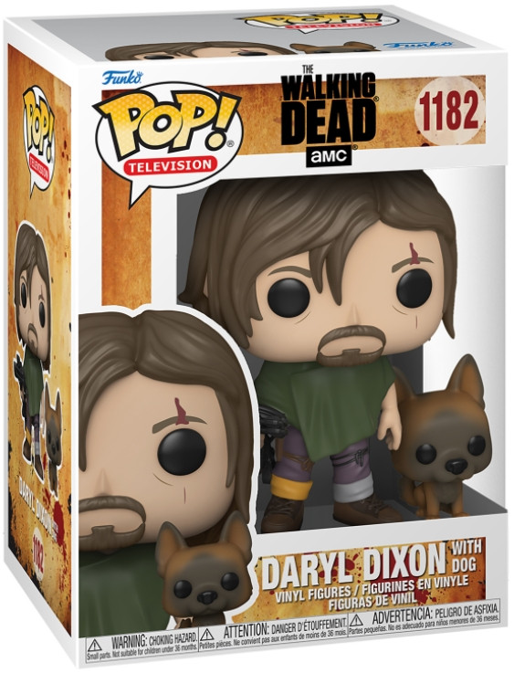  Funko POP Television: Walking Dead  Daryl Dixon with Dog (9,5 )