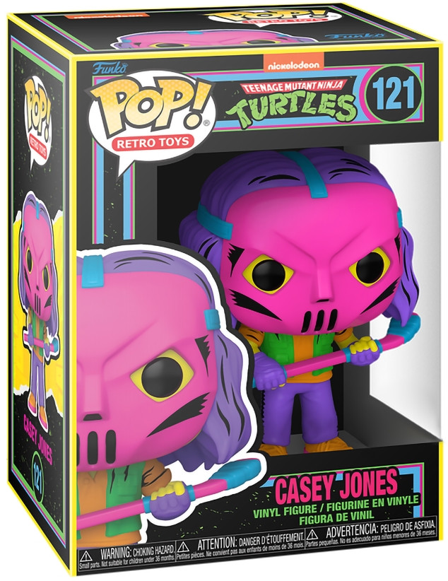  Funko POP Retro Toys Teenage Mutant Ninja Turtles  Casey Jones (Black Light) Exclusive (9,5 )