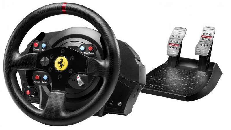 Гоночный руль Thrustmaster T300 Ferrari GTE EU Version для PS4, PS3 и PC