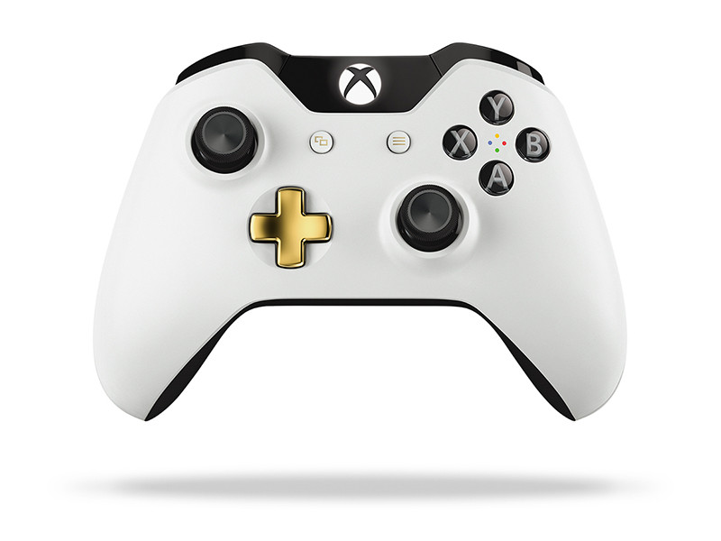 Беспроводной геймпад Белый с золотым для Xbox One