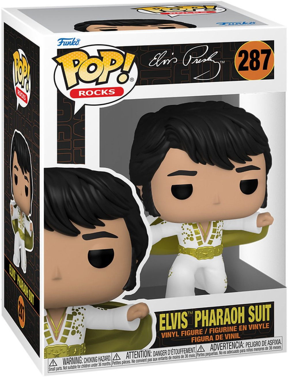  Funko POP Rocks: Elvis Presley  Presley Pharaoh Suit (9,5 )