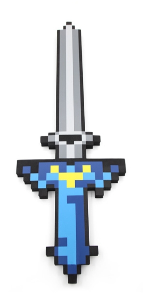 Пиксельный меч (синий) (65 см)