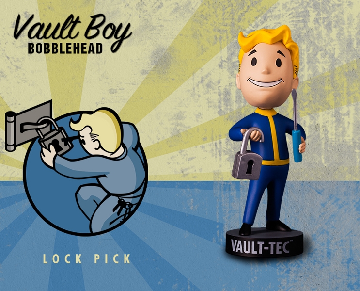 Фигурка Fallout Vault Boy. 111 Bobbleheads. Series One. Lock Pick (13 см)