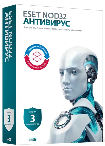 ESET NOD32 Антивирус (3 ПК, 1 год) [Цифровая версия] (Цифровая версия)