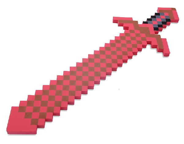 Пиксельный меч (красный) (75 см)