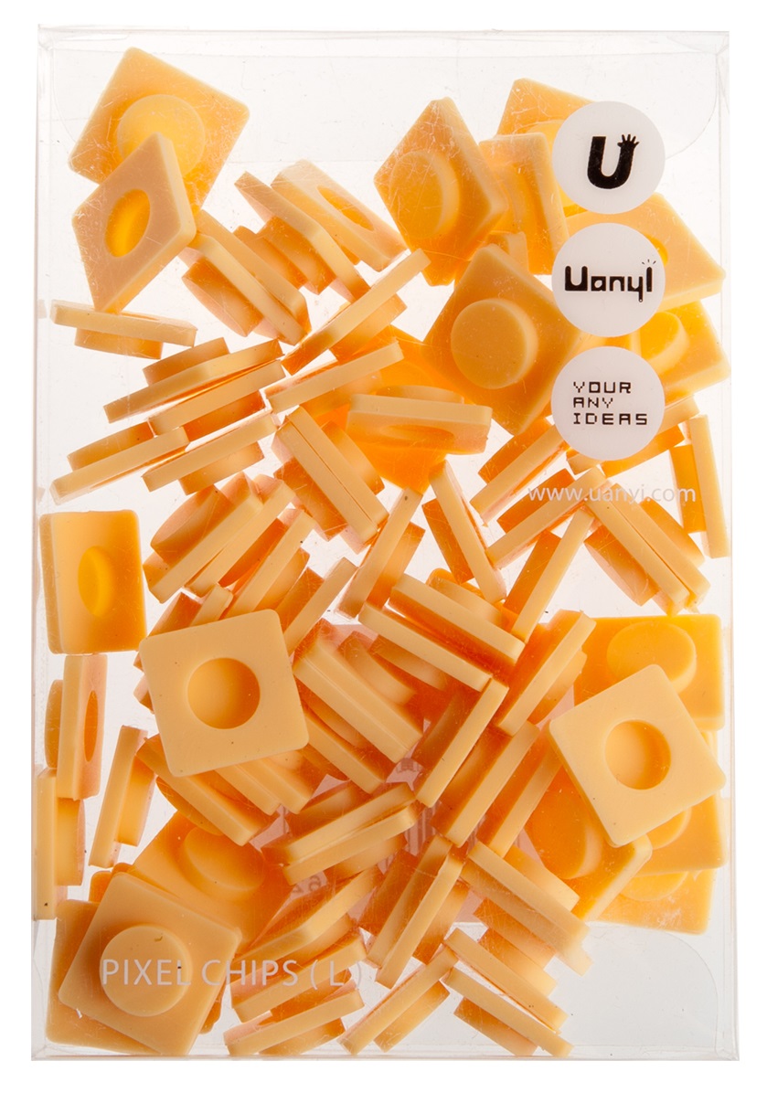 

Пиксельные фишки Большие WY-P001 (Pixel Chips Large) (Слоновая кость)
