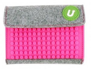 

Пиксельный кошелек (Pixel felt small wallet) WY-B007 (фуксия)