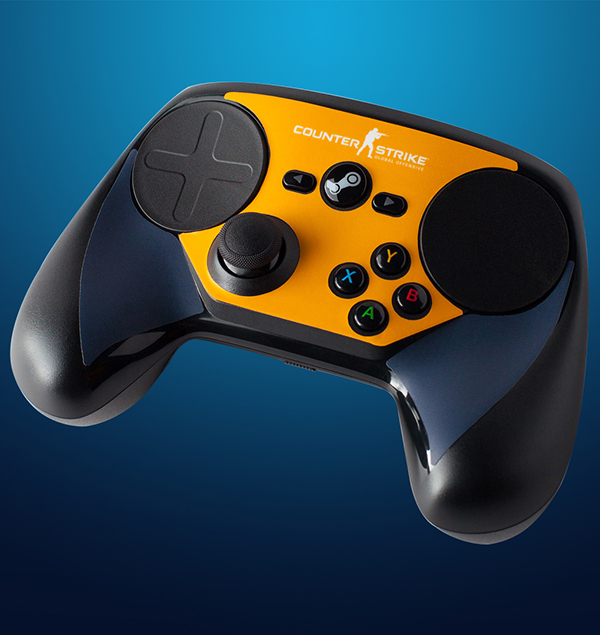 Комплект накладок CSGO Blue/Orange для Steam Controller от 1С Интерес