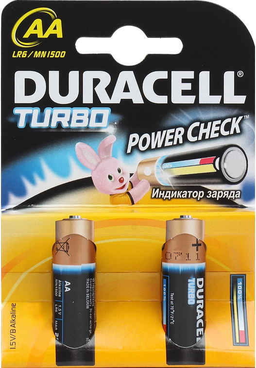 Элемент питания Duracell LR6-2BL turbo AA (2 шт.) от 1С Интерес