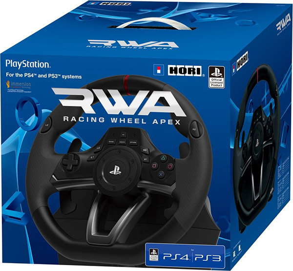 Гоночный руль Hori Racing Wheel Apex для PS4 / PS3