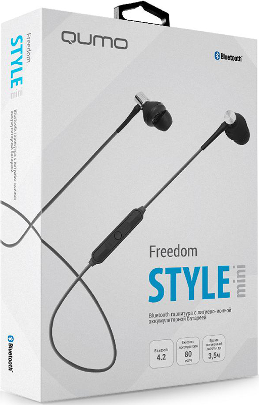 Bluetooth гарнитура Qumo Freedom Style Mini от 1С Интерес