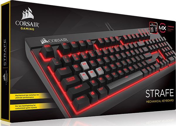 Клавиатура Corsair Gaming Strafe Cherry MX Brown проводная игровая для PC