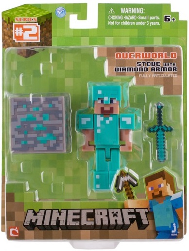 Фигурка Minecraft Steve with Diamond Armor с аксессуарами (6 см) от 1С Интерес