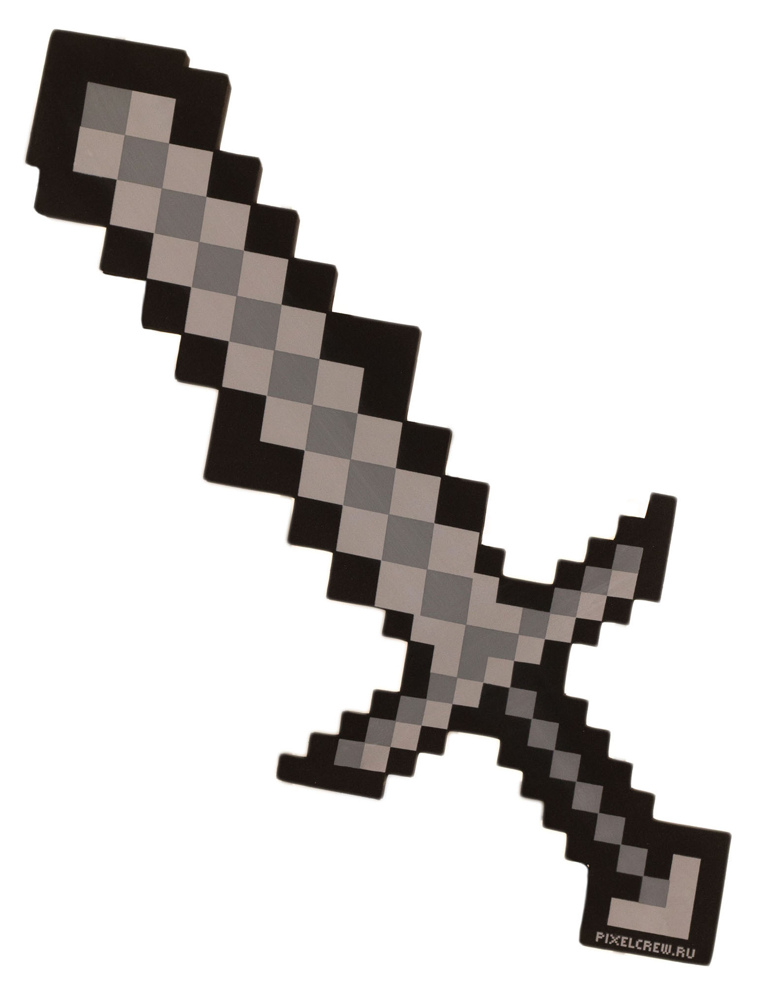 Пиксельный меч (черный) (60 см)