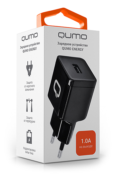 Сетевое зарядное устройство Qumo Energy 1USB 1A от 1С Интерес