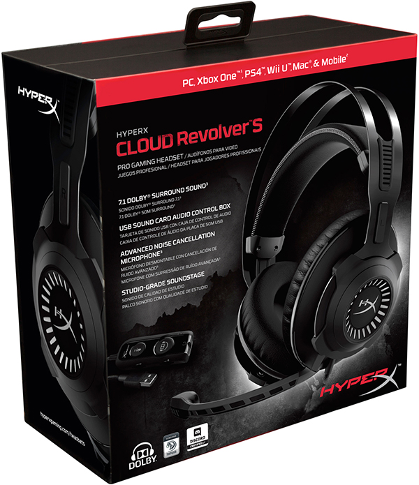 

Гарнитура HyperX Cloud Revolver S проводная игровая для PC