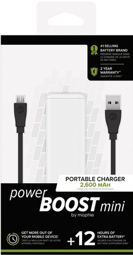 

Портативное зарядное устройство Mophie Power Boost Mini (белый)