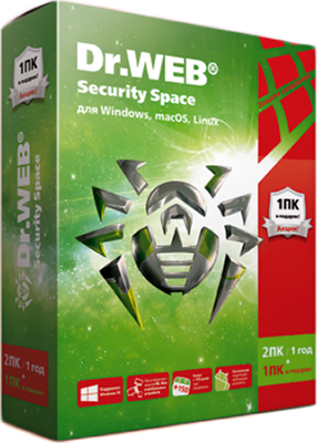 Dr.Web Security Space «Трешка» (3 ПК + 3 моб. устройства, 1 год) (акция)