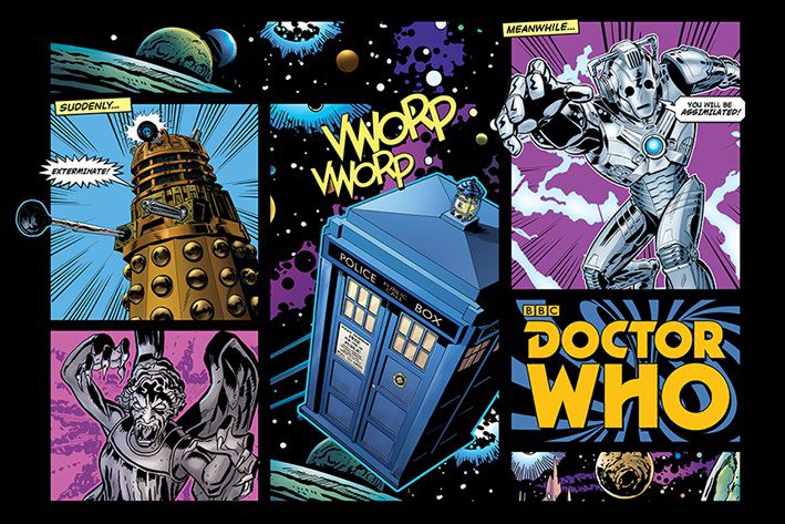 Плакат Doctor Who: Comic Layout