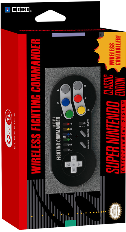 Геймпад Hori Fighting Commander Wireless беспроводной для Super Nintendo Classic