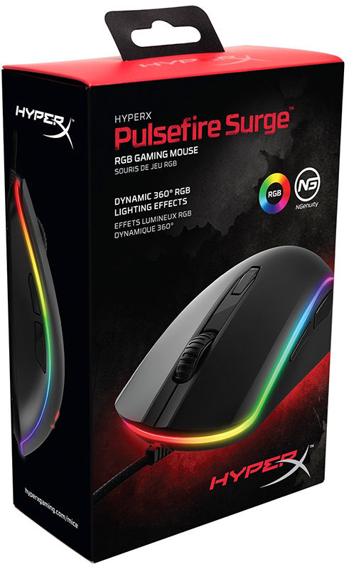 

Мышь HyperX Pulsefire Surge RGB оптическая проводная игровая для PC