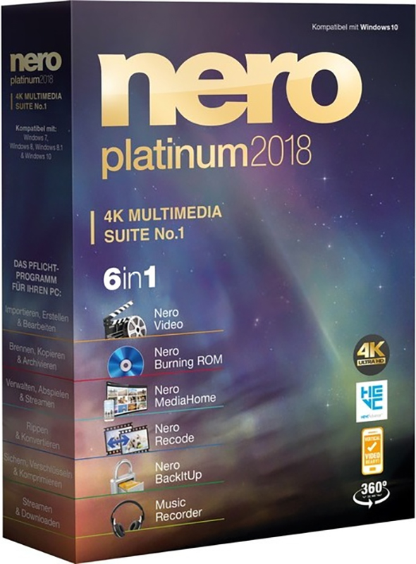 Nero 2018 Platinum Suite (Цифровая версия) цена и фото