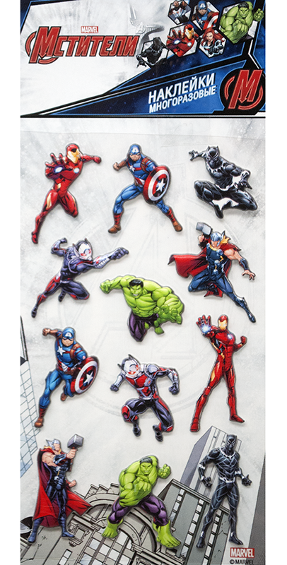 

Набор стикеров Marvel Мстители 1