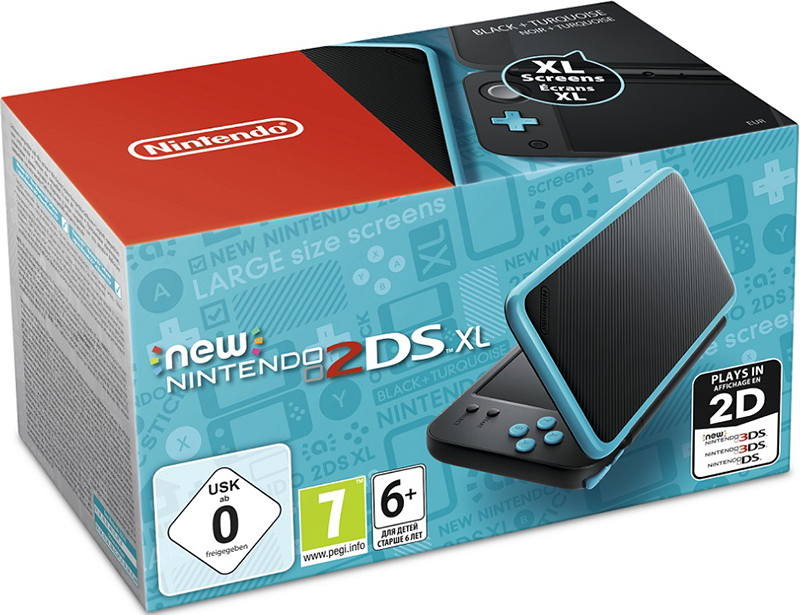 

Игровая консоль New Nintendo 2DS XL (черный / бирюзовый)