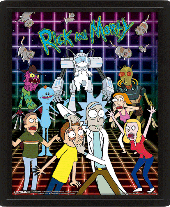 3D Постер Rick And Morty: Characters Grid