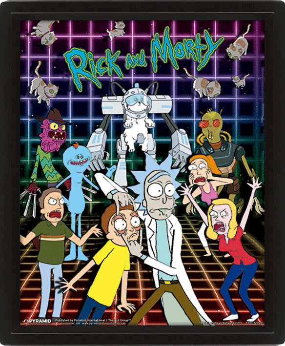 

3D Постер Rick And Morty: Characters Grid