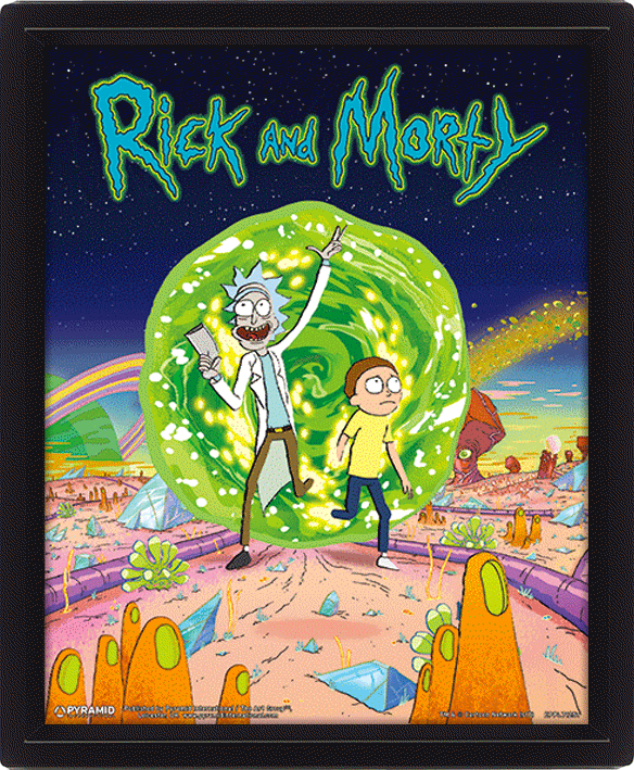 3D Постер Rick And Morty: Portal