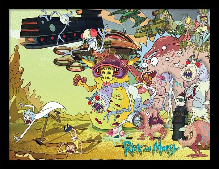 

Постер в раме Rick And Morty: Creature Barrage